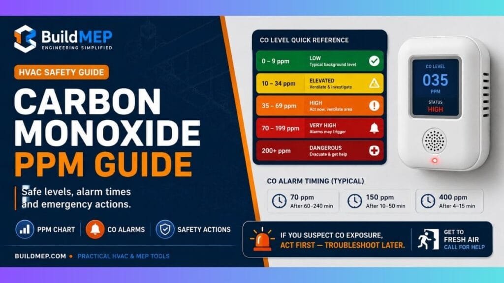 FE: Carbon Monoxide PPM Safe Levels: Chart + Action Guide