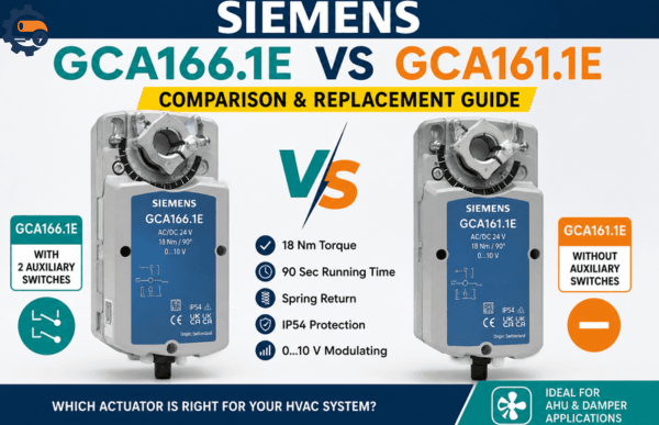Siemens damper actuators comparison guide