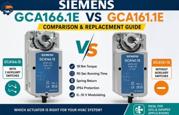 Siemens damper actuators comparison guide