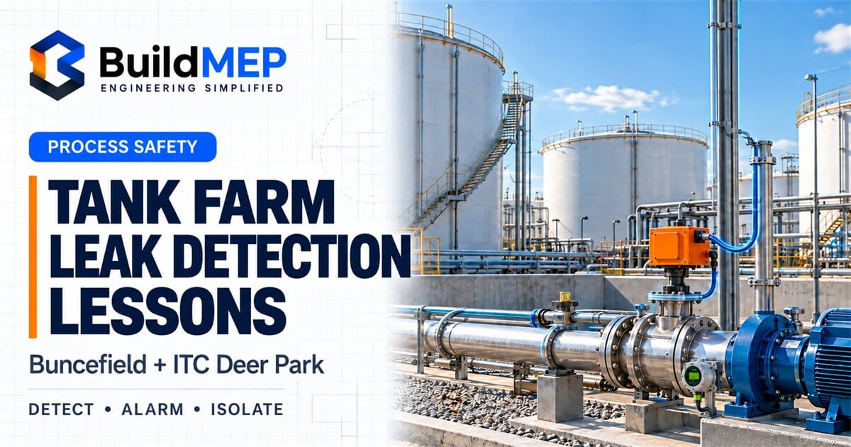 Tank Farm Leak Detection: Lessons from Buncefield and ITC Deer Park